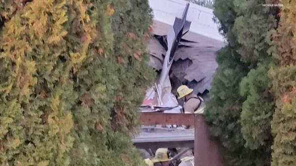 Shattered plane resting on home