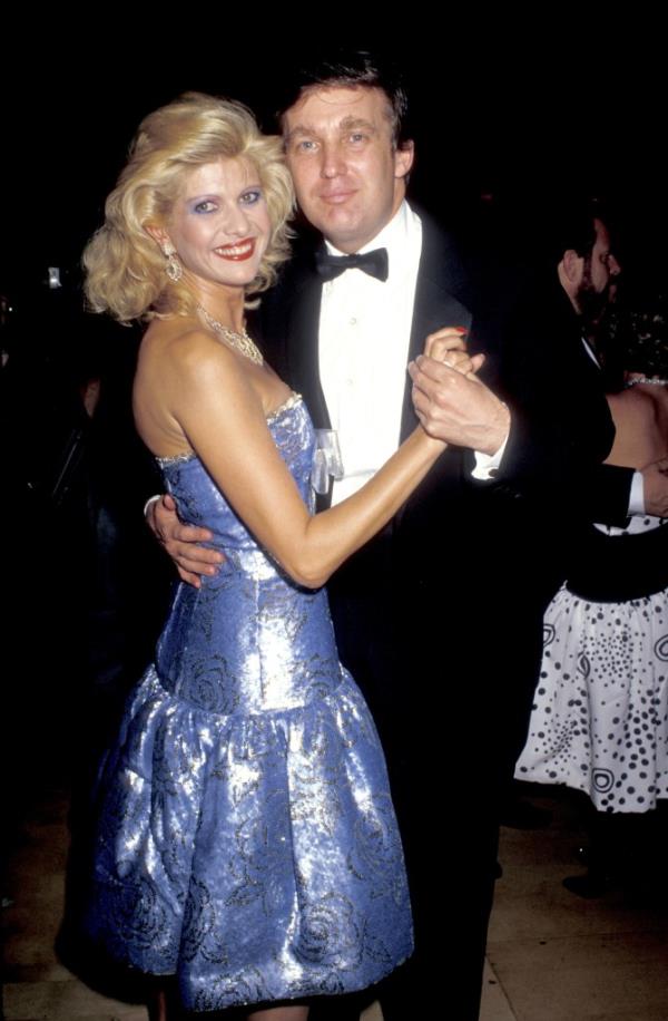 Trump is pictured with ex-wife Ivana in 1987.